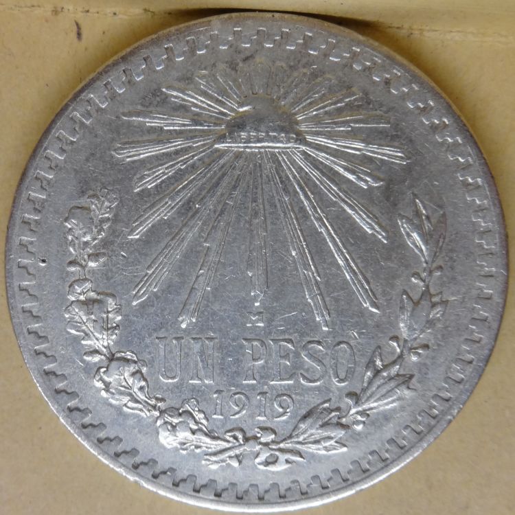 1919-Mexico-Peso-For-Grading