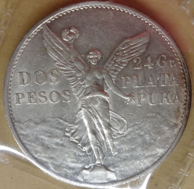 1921-Mo-Mexico-Dos-Pesos-For-Grading