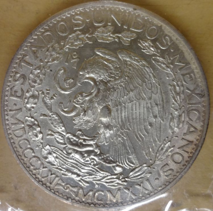 1921-Mo-Mexico-Dos-Pesos-For-Grading