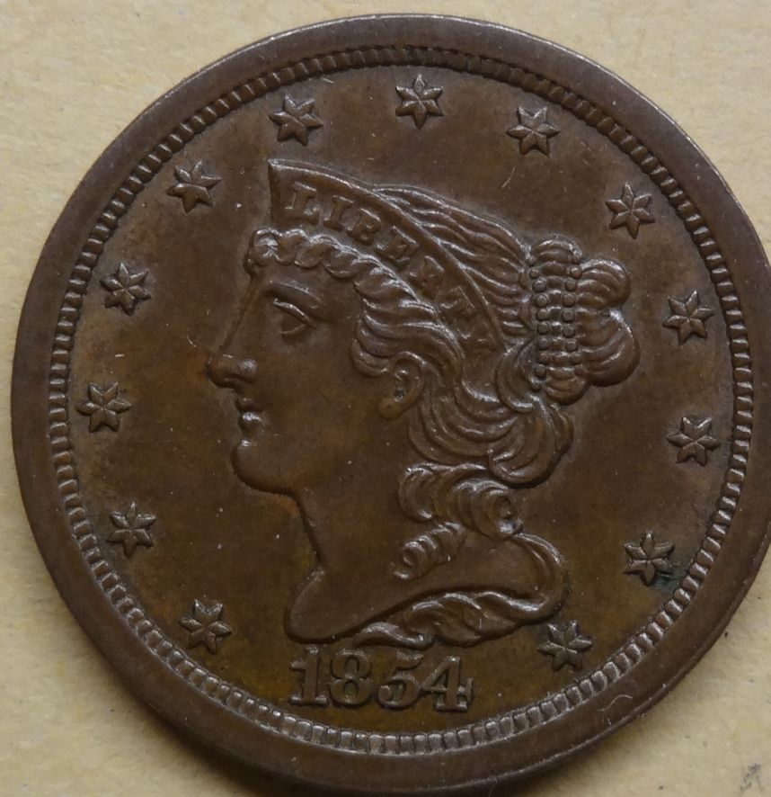 1854-Half-Cent-For-Grading