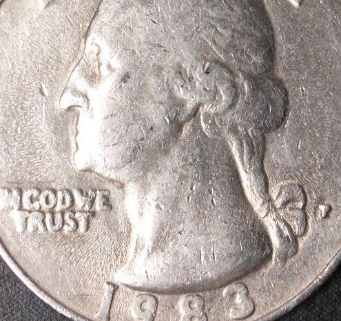 1983-P-Quarter-With-Slashing