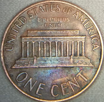 1968-D-Lincoln-Penny-Toning