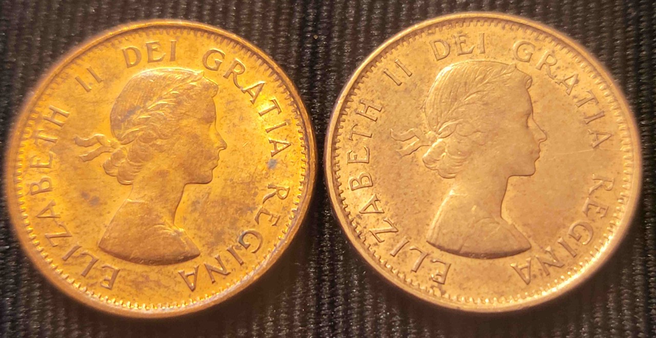 1962-Canadian-Penny--Opinions-On-Grading-These-Two-Appreciated.