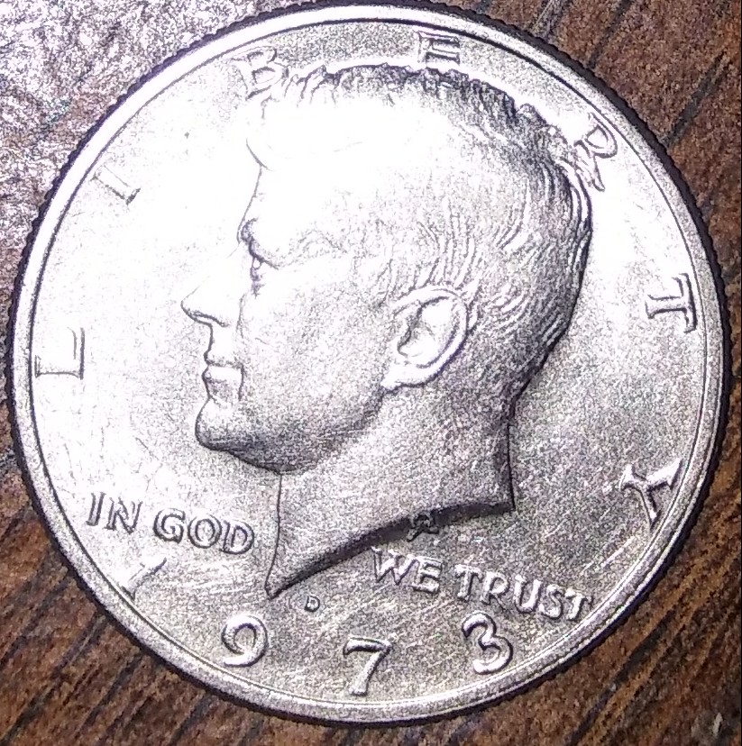 1973-D-Kennedy-Half-Dollar-With-Unusual-Marking