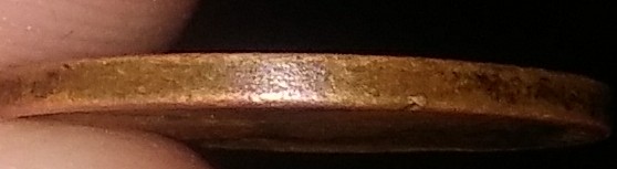 1950-Something-D-Lincoln-Penny-Possible-Struck-Through-Grease?