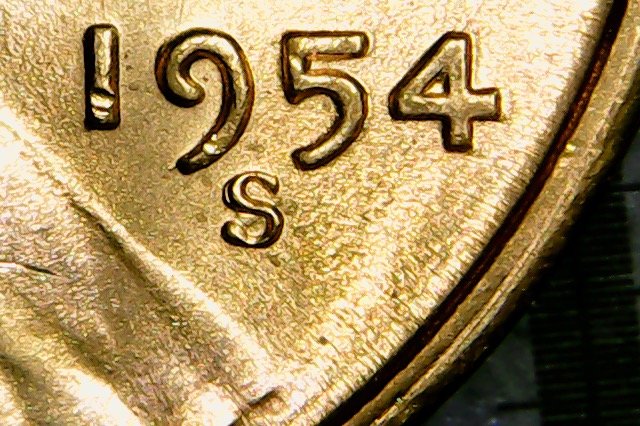 Uncirculated-1954-S-RPM002-Lincoln-Cent
