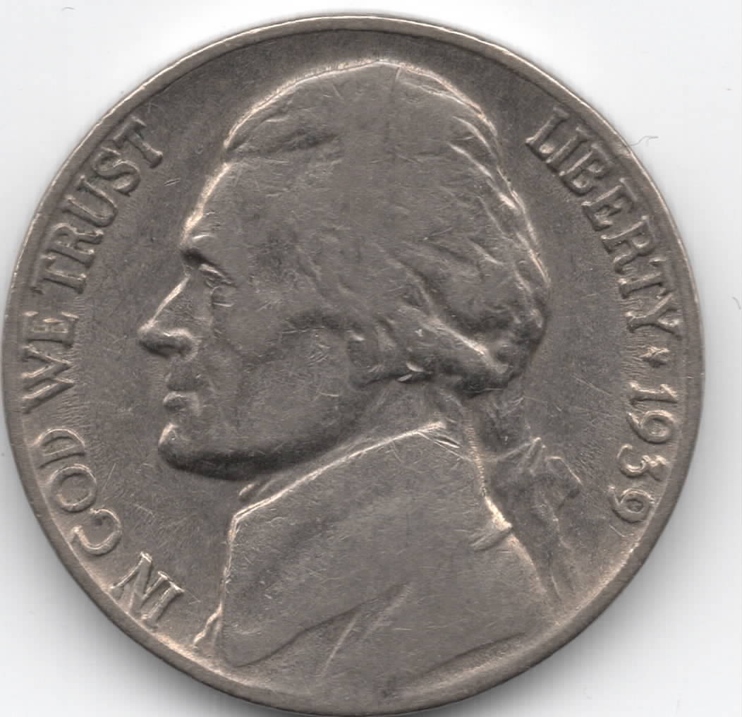 1939-Jefferson-Nickel-DDR---Double-Monticello-And-Five-Cents