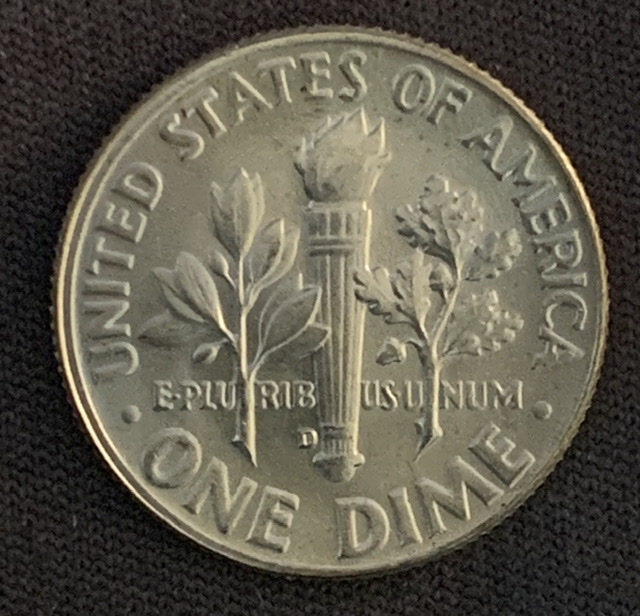 1964-D-Roosevelt-FB-Obv.-Die-Chip-&-Crack