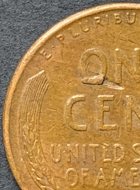 1950-S-Lincoln-Wheat-Cent.-Lam/Peel