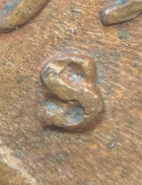 1950-S-Lincoln-Wheat-Cent.-Lam/Peel