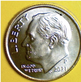 2021-P-Dime-With-Chip-And-Die-Crack