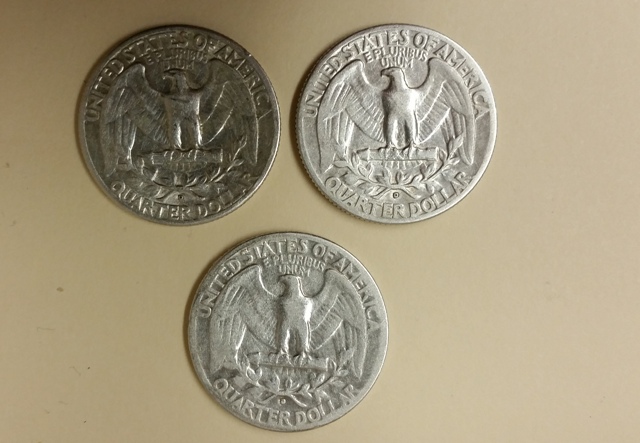 1936-D-Washington-Quarters--X3..........