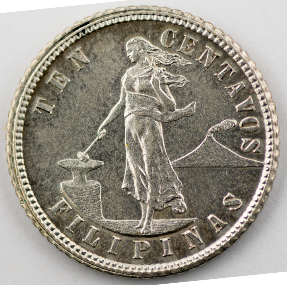 1904-Ten-10-Centavos-United-States-Philippines-Uspi-KM#-165-Proof?