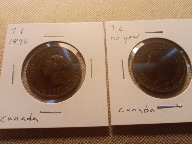 Bought-2-Victorian-Large-1-Cent.-One-Has-No-Cent-Or-Year-Mark?