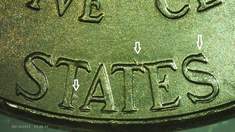 2020-P-Nickel-Reverse-Broken-Window-Die-Chips-On-Letters-&-Building!