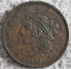 1839-Booby-Head-Large-Cent!-Grading-Recommendation-Needed!