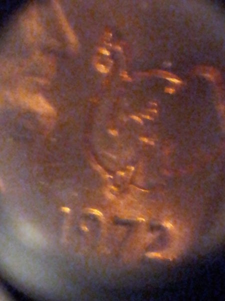 1972-Penny,-No-Mint-Mark-And-Smiling-Elephant-Head