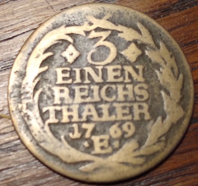 Prussia-⅓-Reichstaler-Slick-And-Oddly-Toned.