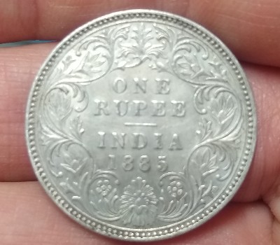 1885-One-Rupee-Silver.