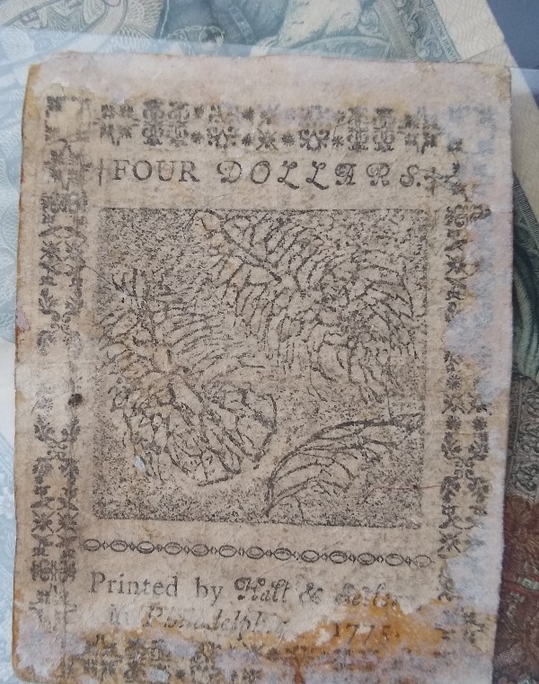 1775-Colonial-$4-Note