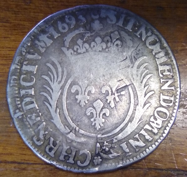 1693-Louis-XIIii-Iv-Ecu.-Bad-Strike?-Fake?