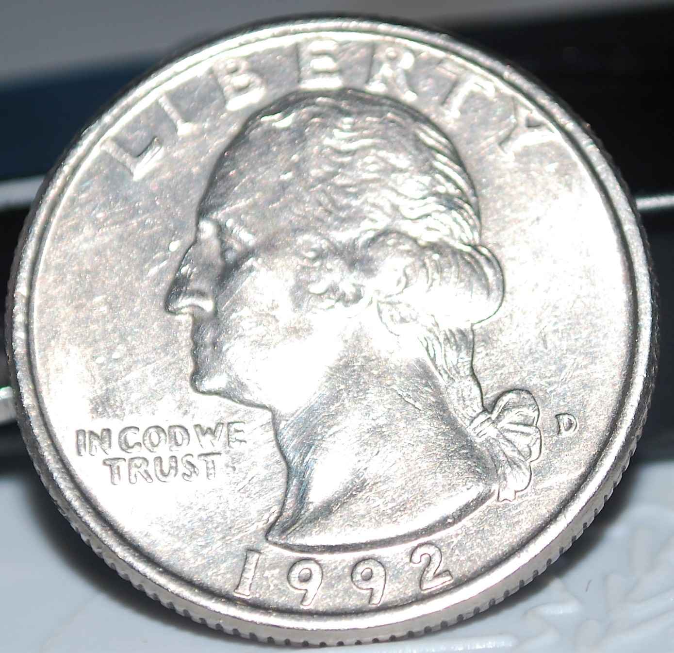 1992-D-Quarter-Strange-Die-Stain