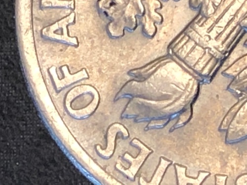 2004-P-Dime...-Reverse-Die-Blots,-Extra-Leaf?