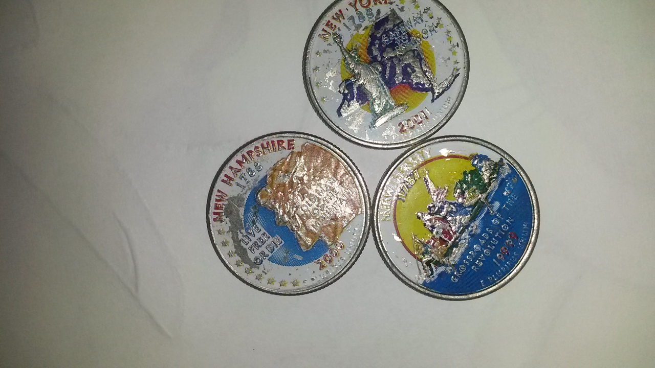 Painted-Commerative--Quarters