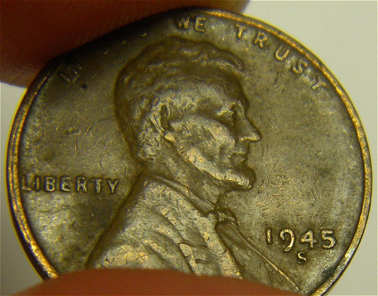 1945-S-Lincoln-Wheat-Penny---Error-On-Mintmark?
