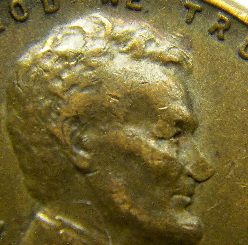 1950-S-Lincoln-Wheat-Penny-Lamination-Error-On-Lincoln's-Nose-&-Eye?