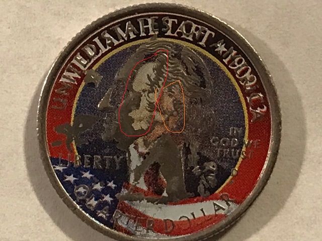 Washington-Quarter-2002-D-Ohio-OBV-Over-Struck-With-Taft-Image-&-Name.