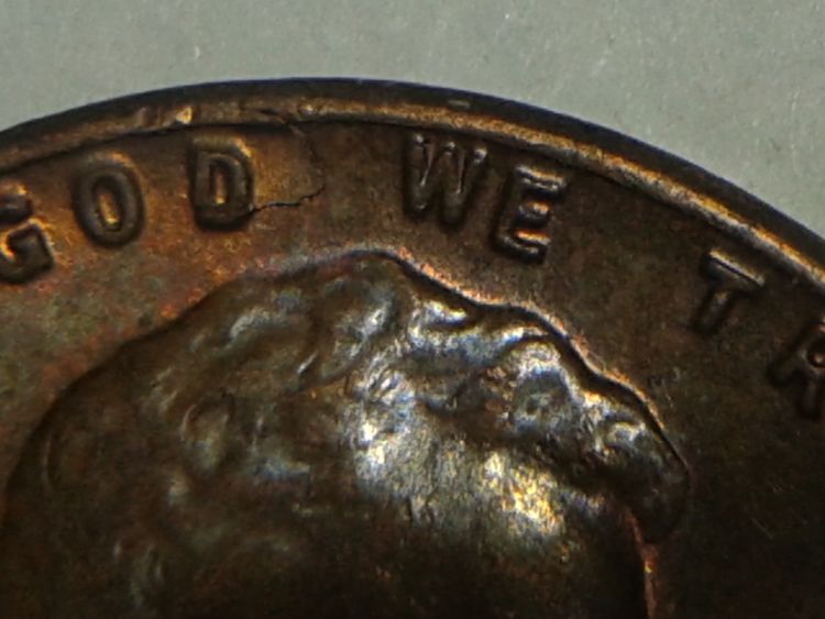1959-Penny-No-Mint-Mark-Lamination-Error?