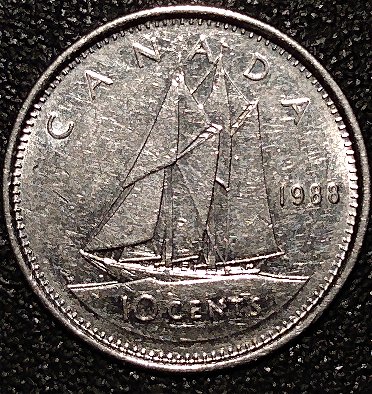 Canadian-1988-Dime,-Strike-Through-?