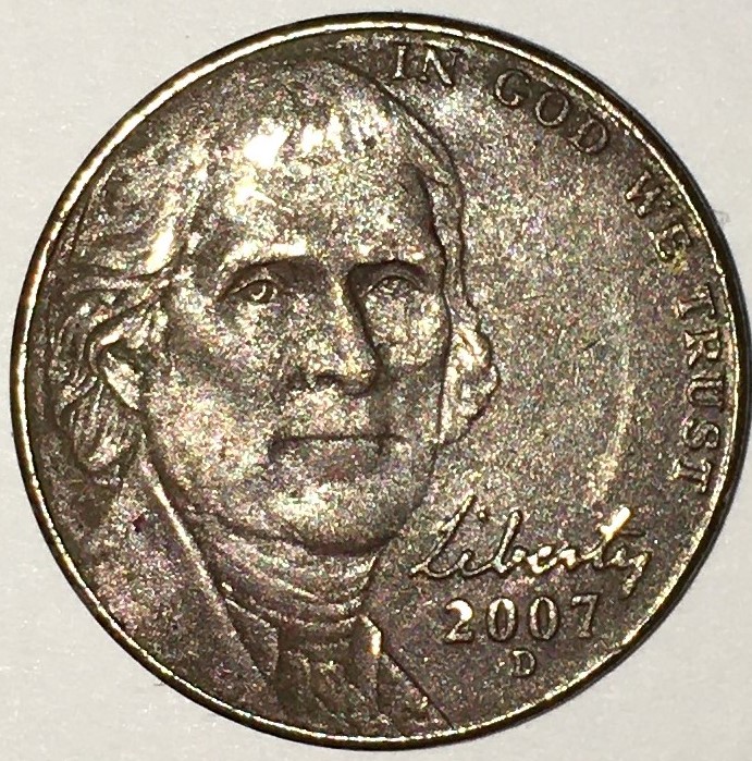 2007-D,--2011-D,-Nickles----Dark-Color
