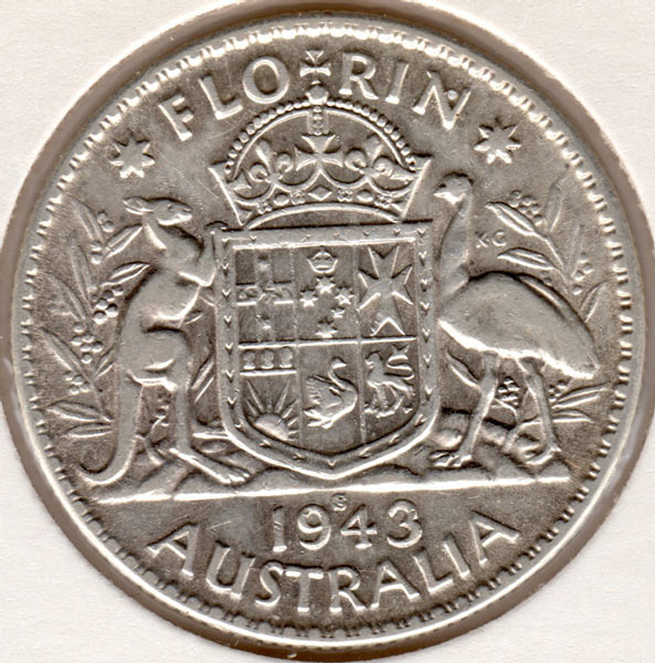 1943-S-Florin-Grade