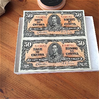 1937-Consecutive-$50-Bank-Of-Canada