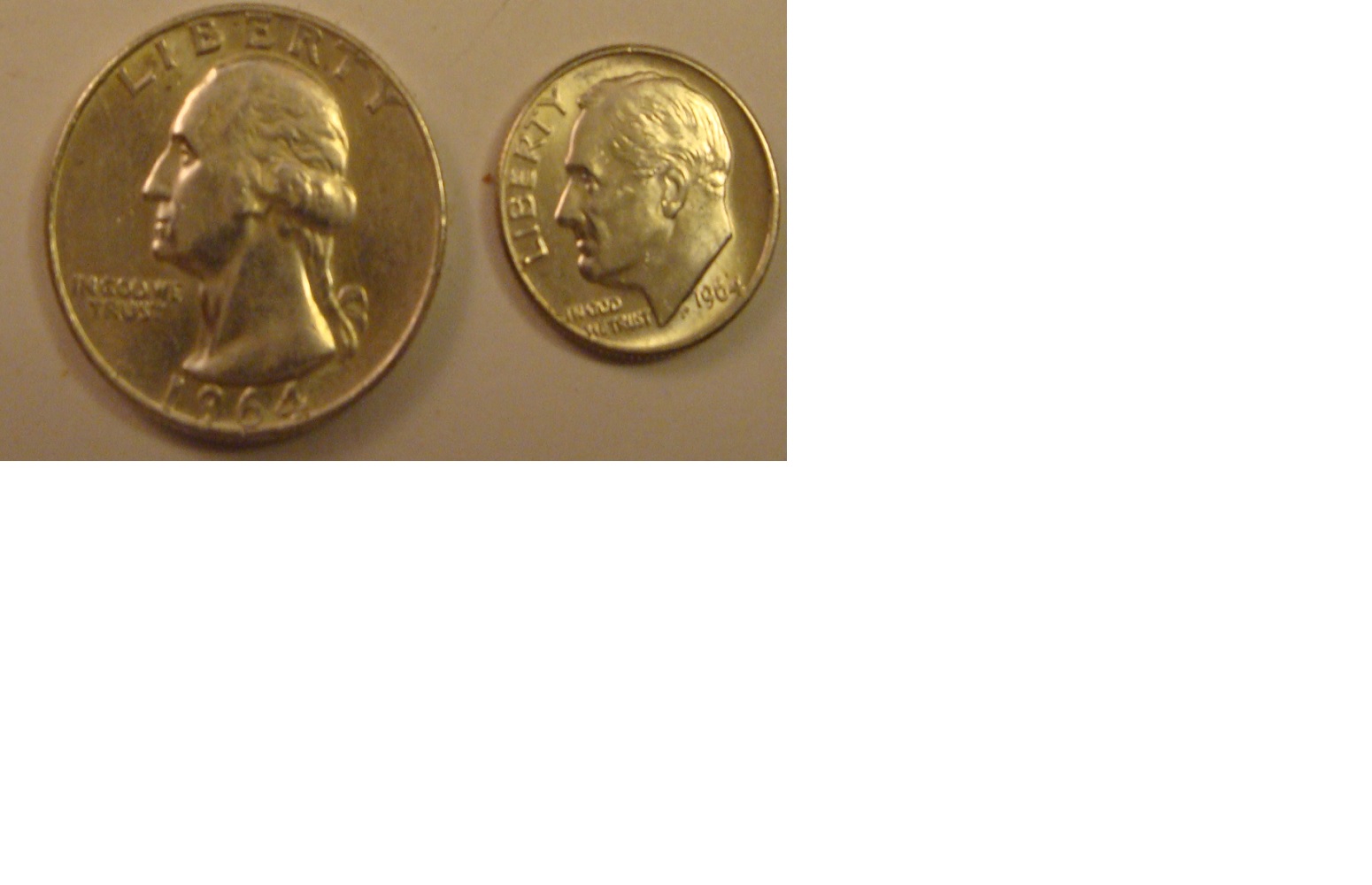 1964-Silver-Quarter-And-Dime-Have-Any-Value?