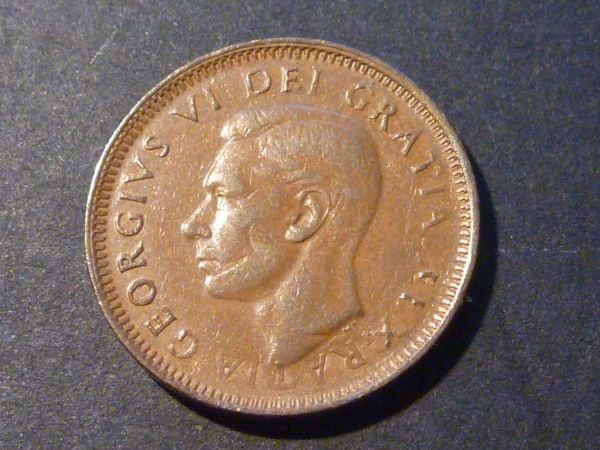 George-VI-Cent,-Scarce-Error
