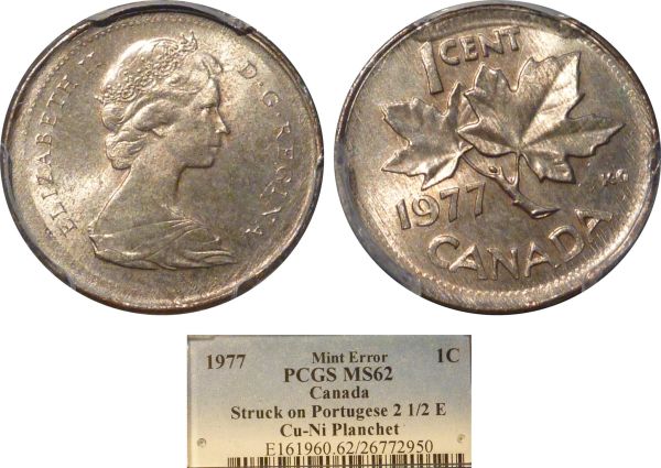 1977-Cent-Struck-On-Portugese-Planchet