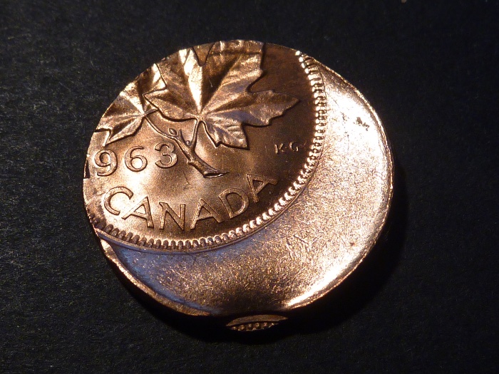 Double-Struck-1963-Cent,-Both-Strikes-Off-Centre