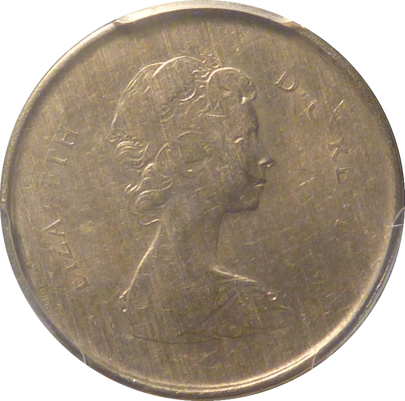 1979-1-Cent,-Struck-On-New-Zealand-5c-Cu-Ni-Planchet-With-DDD