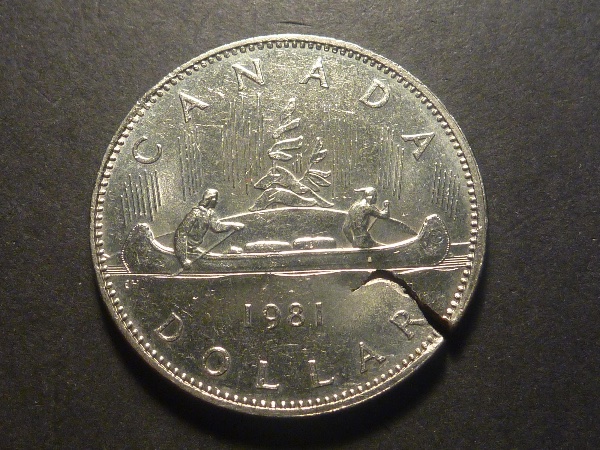 1981-Nickel-Dollar-Cracked-Planchet