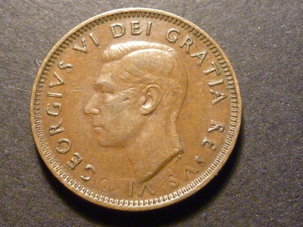 1952-1-Cent,-Double-Struck-In-Collar