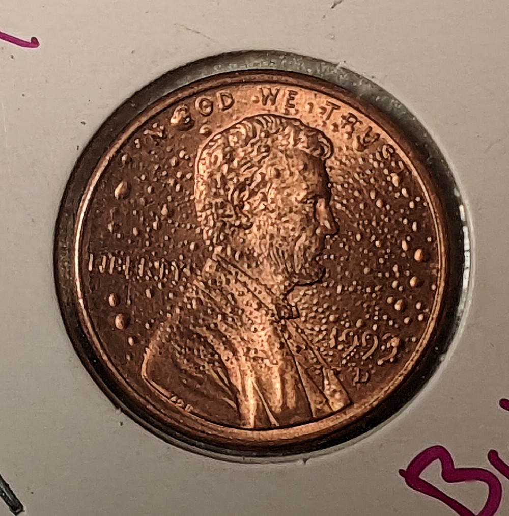 Lots-Of-Bubbles!-1993-D-Lincoln-Penny