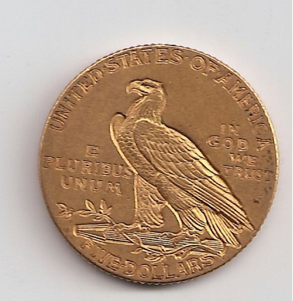 1909-$5-Gold