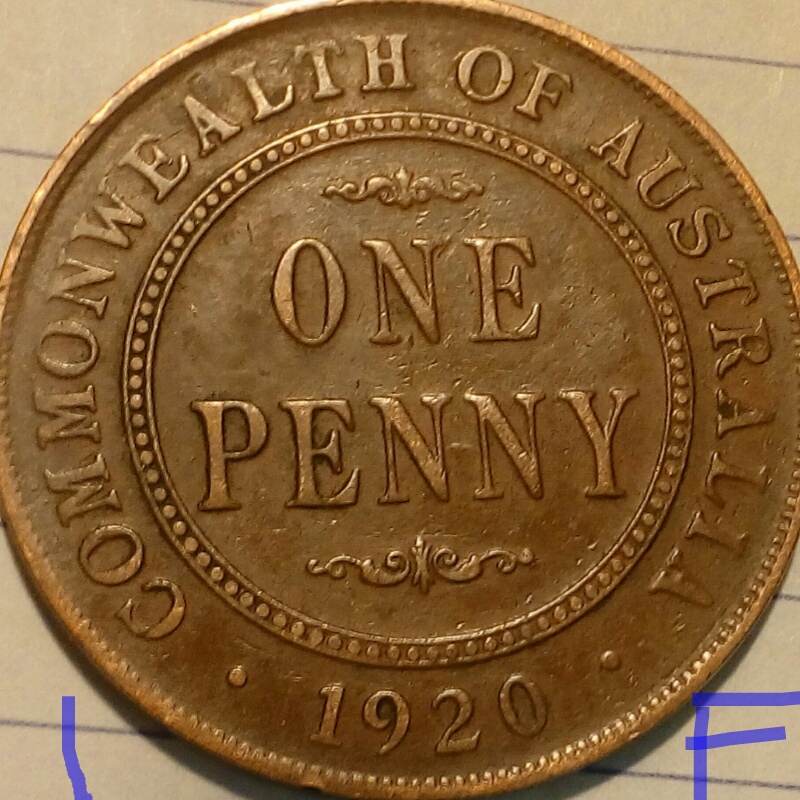 1920's-Australian-Penny.-I-Have-7-That-Appear-To-Have-No-Dots.