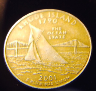 2001-RI-State-Quarter-With-Two-Different-Colors