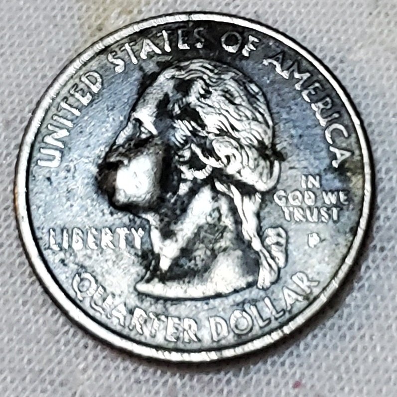 2001-P-North-Carolina-Quarter-Where-Washington-Has-A-Raised-Jaw