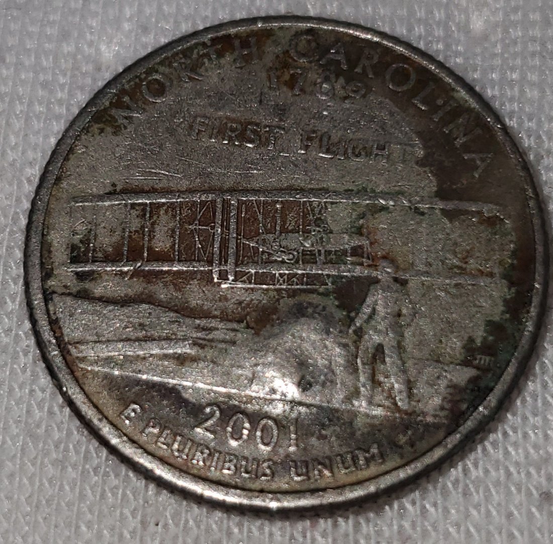 2001-P-North-Carolina-Quarter-Where-Washington-Has-A-Raised-Jaw