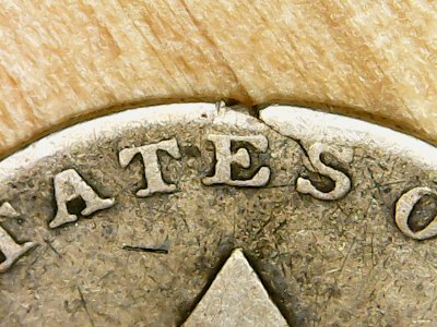 Cracked-Planchet-Error-Or-PMD?-1851-3c-Silver